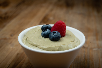 Organic Ginger Matcha Panna Cotta