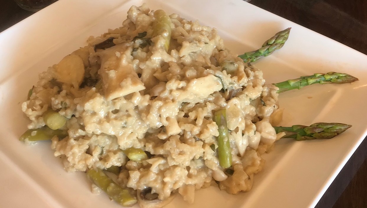 Organic Spring Asparagus Risotto