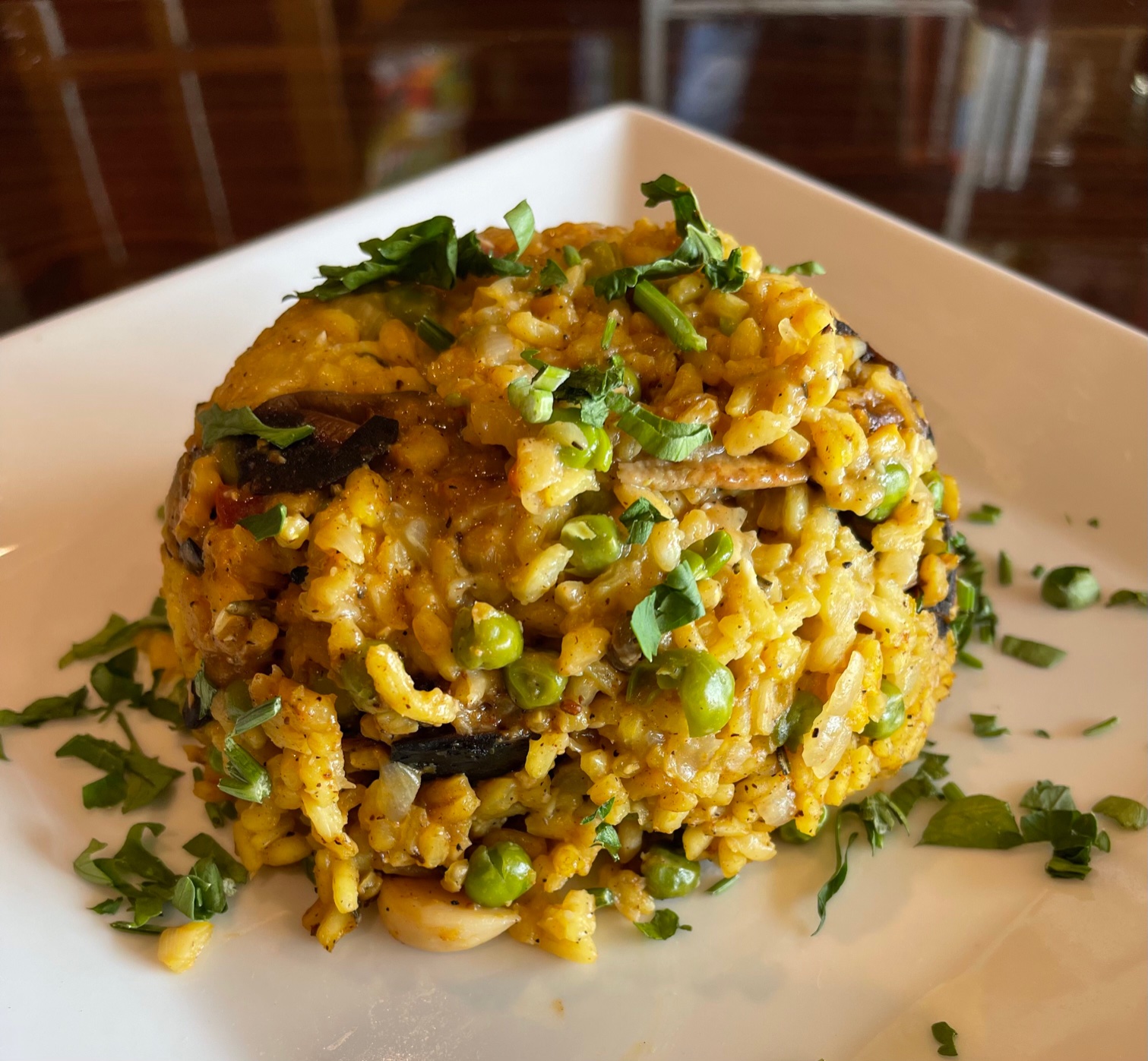 Organic Summer Wild Mushroom Risotto